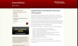 
							         myUSCchart and Medical Records Information | Internal Medicine | USC								  
							    