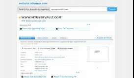 
							         myuservault.com at Website Informer. Visit Myuservault.								  
							    