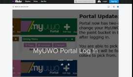
							         MyUWO Portal Log In | Flickr								  
							    