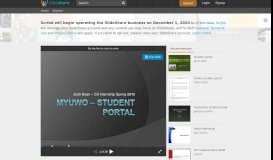 
							         MyUWO - Student Portal - SlideShare								  
							    