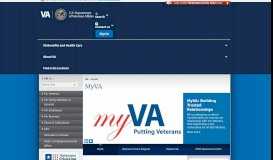 
							         MyVA - Veterans Affairs								  
							    