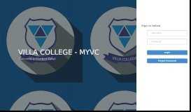 
							         myvc - Villa College								  
							    