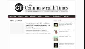 
							         myVCU Portal – The Commonwealth Times								  
							    