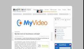 
							         MyVideo wird mit SevenGames verknüpft – Quotenmeter.de								  
							    