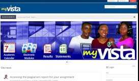 
							         myVista - Zimbabwe Open University								  
							    