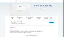 
							         Myvle.oum.edu.my website. MyVLE v3.								  
							    