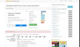
							         Mywebroster : Webroster.net - Online Service Provider ...								  
							    