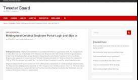 
							         MyWegmansConnect Employee Portal Login and Sign In								  
							    
