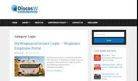 
							         MyWegmansConnect Login: Wegmans Employee Online ... - Discosw								  
							    