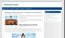 
							         MyWegmansConnect - mywegmansconnect Employee Protal								  
							    