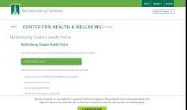 
							         MyWellbeing Student Health Portal | Center for Health & Wellbeing at ...								  
							    