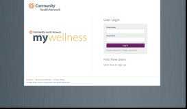 
							         MyWellness portal - Community Health Network								  
							    