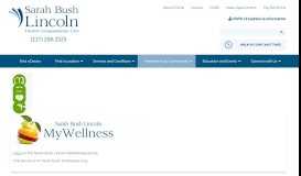 
							         MyWellness | Sarah Bush Lincoln Health System								  
							    