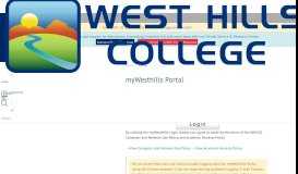 
							         myWesthills Portal | West Hills College								  
							    