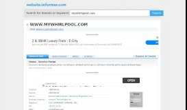 
							         mywhirlpool.com at WI. My Whirlpool Employee Portal - Website Informer								  
							    