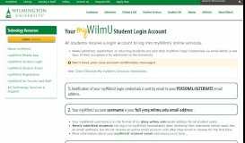 
							         myWilmU Student Login Accounts | Wilmington University								  
							    