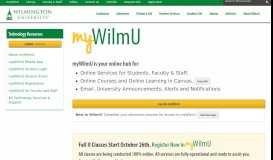 
							         myWilmU | Wilmington University								  
							    