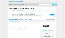 
							         mywork.icelandairgroup.is at Website Informer. Visit Mywork ...								  
							    