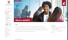 
							         myWSU Info | Admissions | Washington State University								  
							    