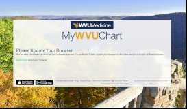 
							         MyWVUChart - Login Page								  
							    