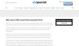 
							         NAB, Leumi & CIBC Launch Online Innovation Portal – ABFJournal								  
							    