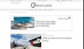 
							         NAB to Launch API Developer Portal - finews.asia								  
							    