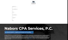 
							         Nabors CPA Services, P.C. - Professionalism, Responsiveness, and ...								  
							    