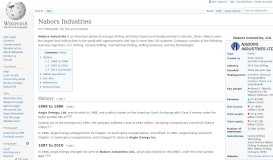 
							         Nabors Industries - Wikipedia								  
							    