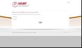 
							         NABP Surveyor Portal								  
							    