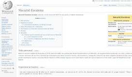 
							         Nacarid Escalona - Wikipedia, la enciclopedia libre								  
							    