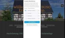 
							         Nachrüstung CMI Webinterface BUSO Solaranlage - BUSO Webseite!								  
							    