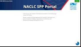 
							         NACLC SPP Portal - BNG SPP								  
							    