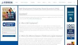 
							         NAF Employment Frequently Asked Questions (FAQ) | 5th ...								  
							    