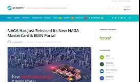 
							         NAGA Has Just Released Its New NAGA MasterCard & IBAN Portal ...								  
							    