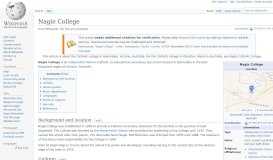
							         Nagle College - Wikipedia								  
							    