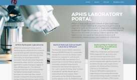 
							         NAHLN: APHIS Laboratory Portal								  
							    