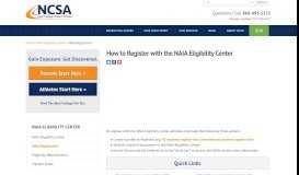 
							         NAIA Registration | How to Register with the NAIA - NCSA								  
							    