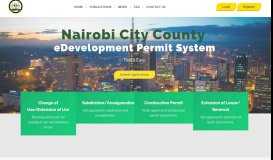 
							         Nairobi City County eDevelopment Permit System								  
							    