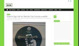 
							         Nairobi County Self Service Portal - How to do everything Kenya								  
							    