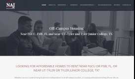 
							         NAJ Management - Off Campus Student Housing Near FGCU or FSW								  
							    