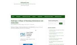 
							         Nalerigu College of Nursing Admission List 2019/20 | GHLoud.com								  
							    