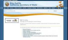 
							         Name Availability | California Secretary of State								  
							    