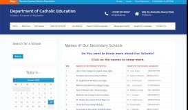 
							         Names of Our Secondary Schools – Department of Catholic Education								  
							    
