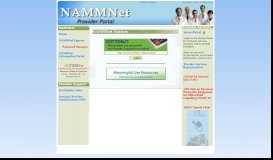 
							         NAMM California - Provider Portal								  
							    