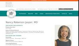
							         Nancy Roberson Jasper, MD - New York Physicians								  
							    
