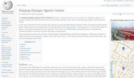 
							         Nanjing Olympic Sports Centre - Wikipedia								  
							    