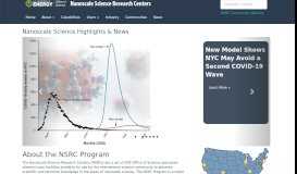 
							         Nanoscale Science Research Centers: NSRC Home								  
							    