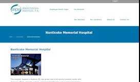 
							         Nanticoke Memorial - Anesthesia Services, PA								  
							    