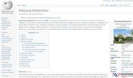 
							         Nanyang Polytechnic - Wikipedia								  
							    
