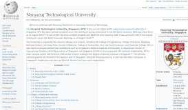 
							         Nanyang Technological University - Wikipedia								  
							    